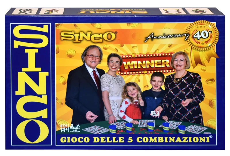 Ravensburger Sinco - Gioco Da Tavolo, Edizione Speciale 40° Anniversario, Tombola Napoletana, Gioco in scatola per tutta la famiglia, Idee Regalo Natale, Da 4 a 10 Giocatori, 14+ Anni