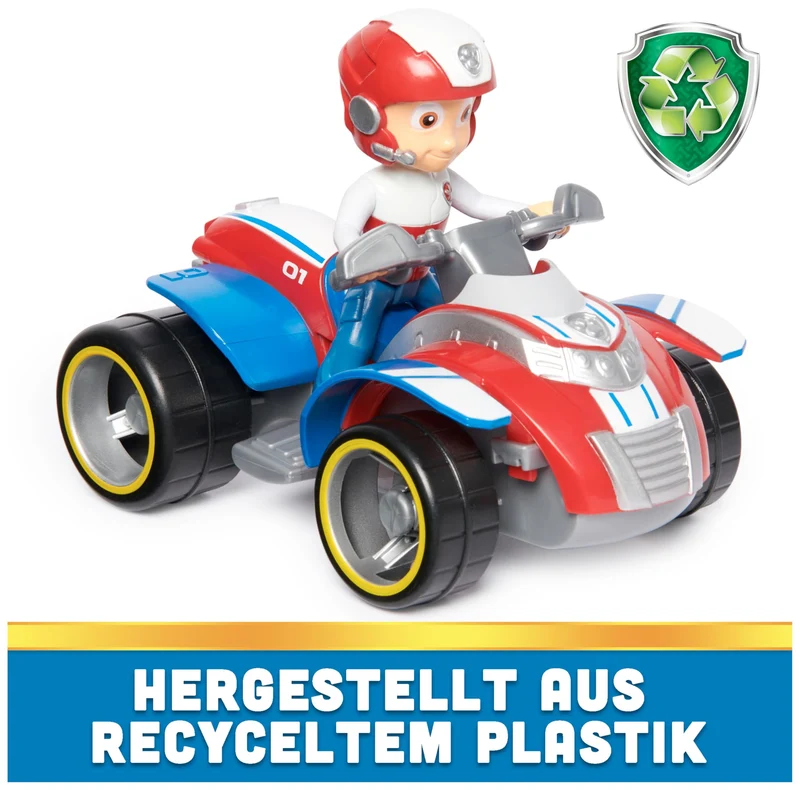 Paw Patrol, Quad di Salvataggio di Ryder, Veicolo e Personaggio Ryder, Giochi Bambini, 3+ Anni