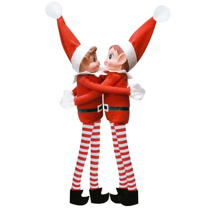 Set di 2-30,48 cm novità Naughty Girl And Boy Elves Behavin' Badly