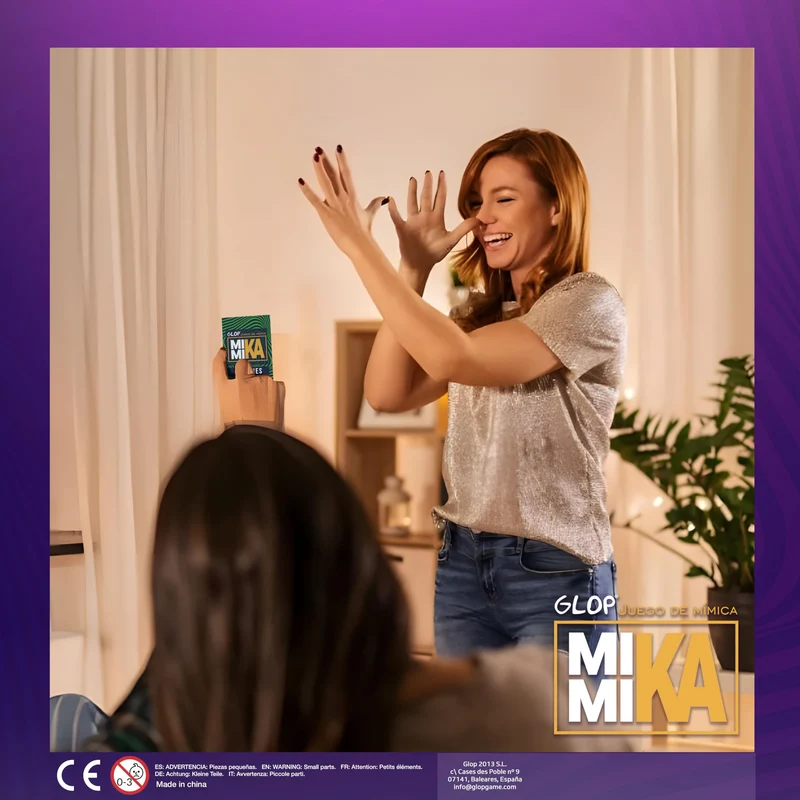 GLOP Mimo - Giochi da Tavolo - Mettete alla Prova le Vostre Abilità di Mimo - Divertente Gioco per Adulti e Famiglie - Bambini Sopra i 8 anni - Da 2 a 6 squadre
