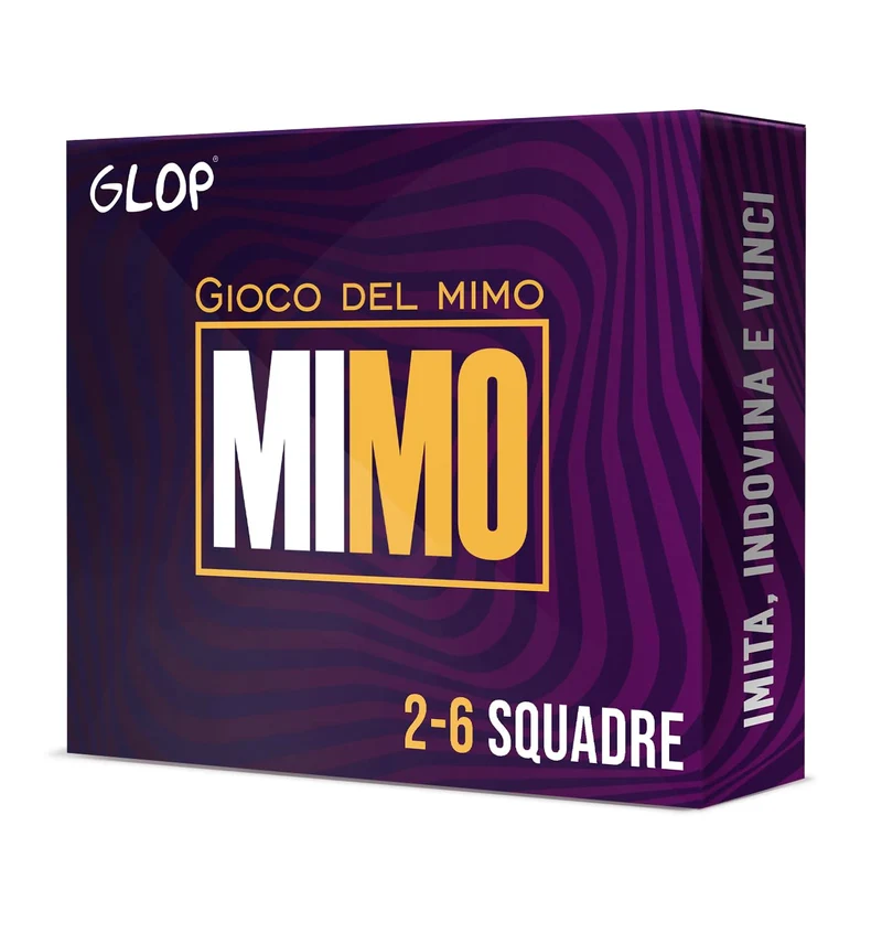 GLOP Mimo - Giochi da Tavolo - Mettete alla Prova le Vostre Abilità di Mimo - Divertente Gioco per Adulti e Famiglie - Bambini Sopra i 8 anni - Da 2 a 6 squadre