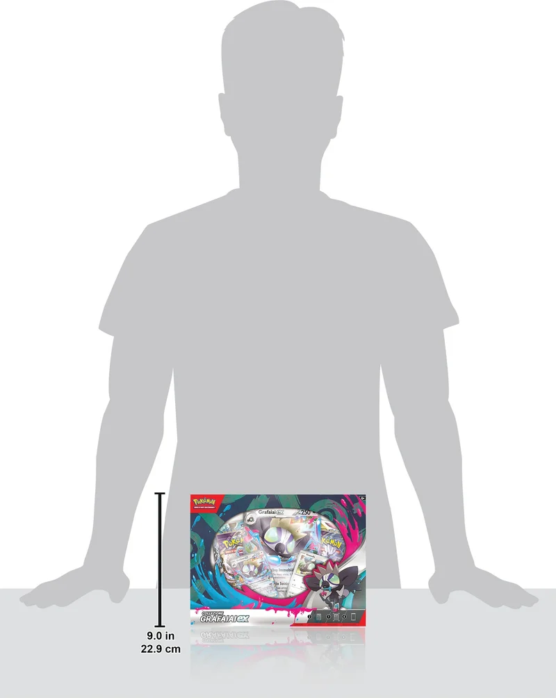Pokémon- Collezione Grafaiai-Ex del GCC (Due Carte promozionali, Carta olografica Gigante e Quattro Buste di espansione), Edizione in Italiano, Colore, 290-60483