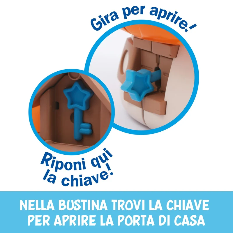 Giochi Preziosi I Puffi - Puffetta E La Sua Casetta Dal Tetto Rosa Ricca Di Accessori E Adesivi , Per Bambini A Partire Dai 3 Anni
