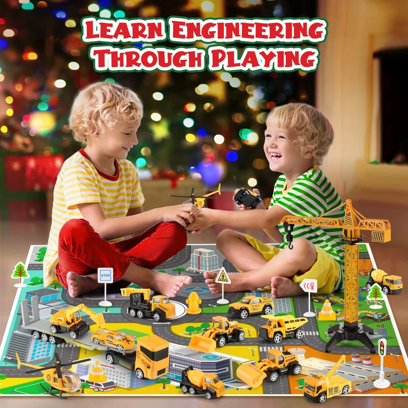 EUCOCO Calendario Avvento Macchinine 2024, Regalo Bambino 2 3 4 5 6 Anni Macchinine per Bambini 2-6 Anni Giocattoli Bambino 2-6 Anni Calendario Dell'avvento 2024 Cars Macchinine Regalo Bambina 2-6
