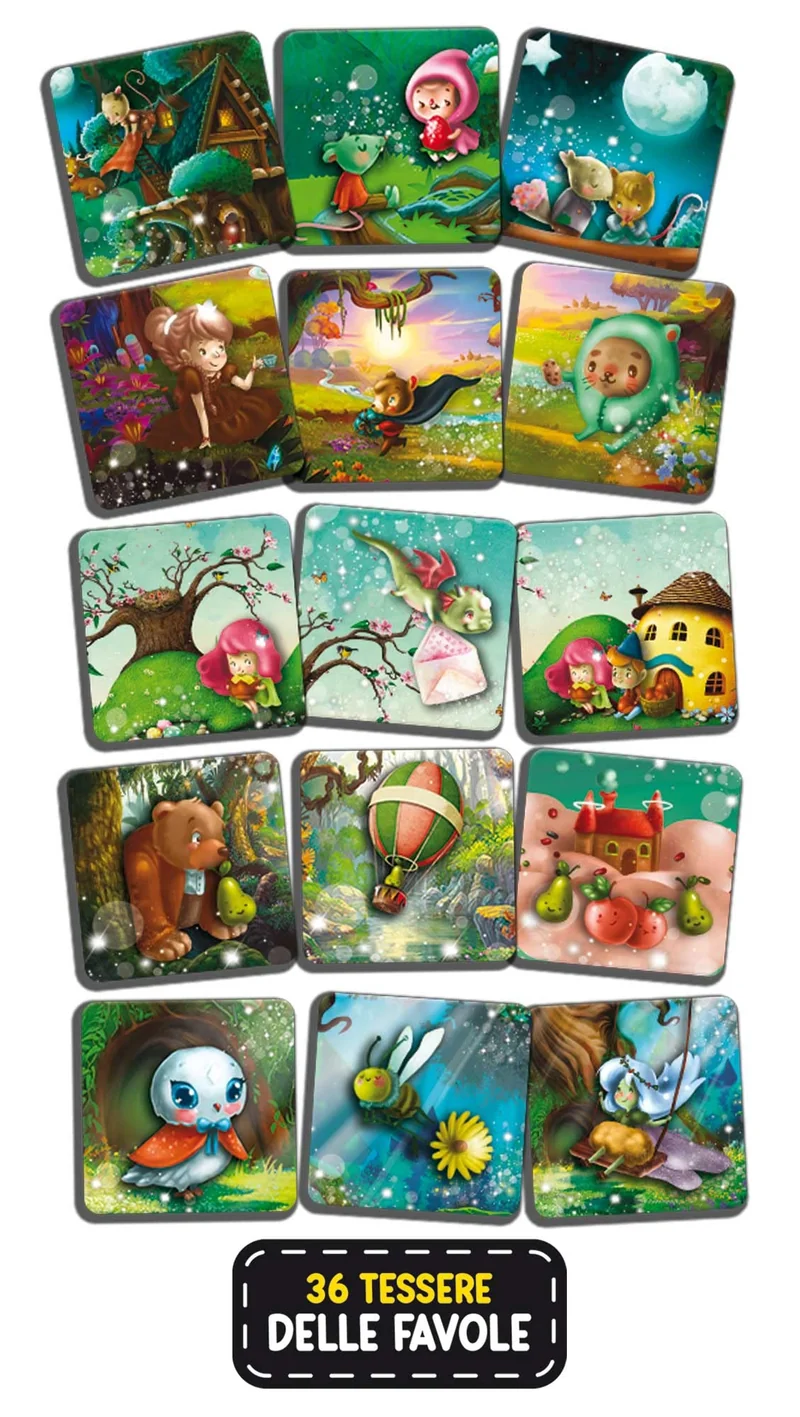 Liscianigiochi- Montessori l'Inventafavole del Mondo Fantastico, 95216