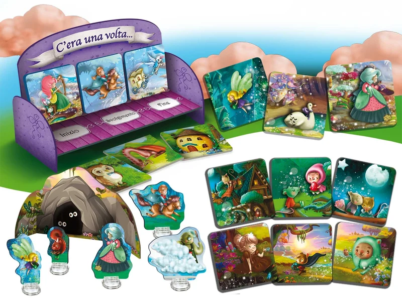 Liscianigiochi- Montessori l'Inventafavole del Mondo Fantastico, 95216