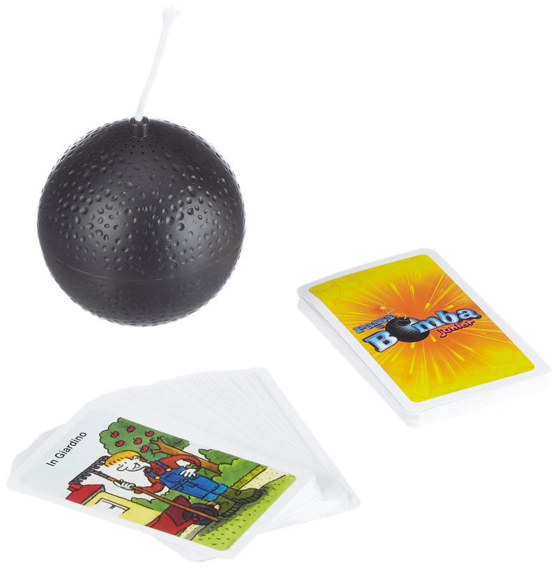 Giochi Uniti - Passa la Bomba Junior, Gioco da Tavolo per Bambini, 2+ Giocatori, 5+ Anni, Edizione Italiana, GU035/2