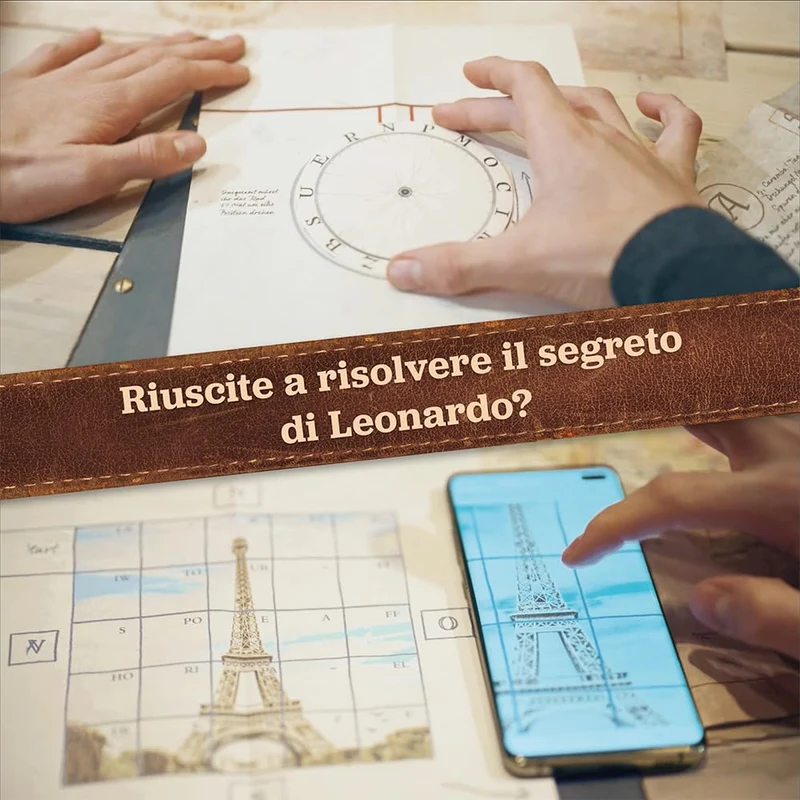 Hidden Games - Calendario dell'Avvento con puzzle -Il Giro del Mondo del Professor Leonardo - Un gioco di enigmi in 24 buste misteriose