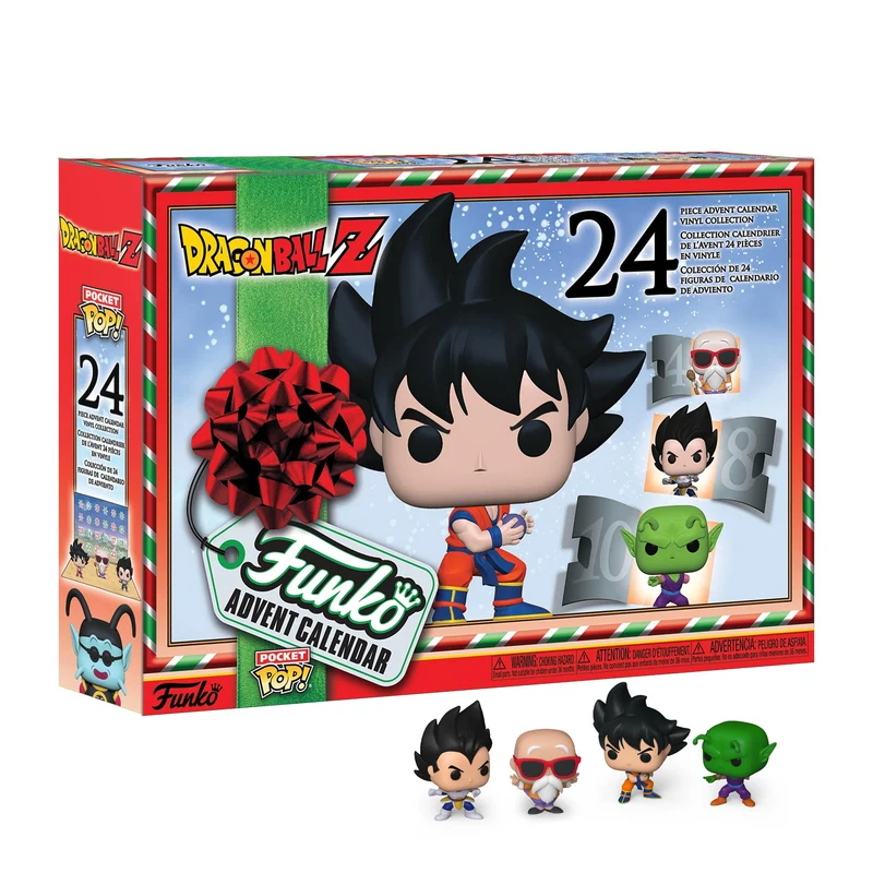Funko Advent Calendar: Dragon Ball Z - Goku - 24 Giorni di Sorprese - Mini Figura in Vinile da Colleziones - Mystery Box - Idea Regalo - di Natale per Ragazze, Ragazzi e Bambini - Christmas Countdown