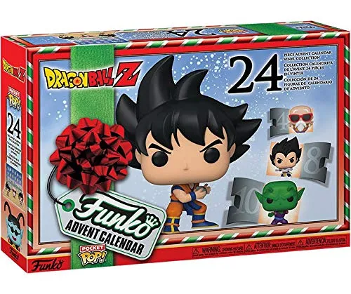 Funko Advent Calendar: Dragon Ball Z - Goku - 24 Giorni di Sorprese - Mini Figura in Vinile da Colleziones - Mystery Box - Idea Regalo - di Natale per Ragazze, Ragazzi e Bambini - Christmas Countdown