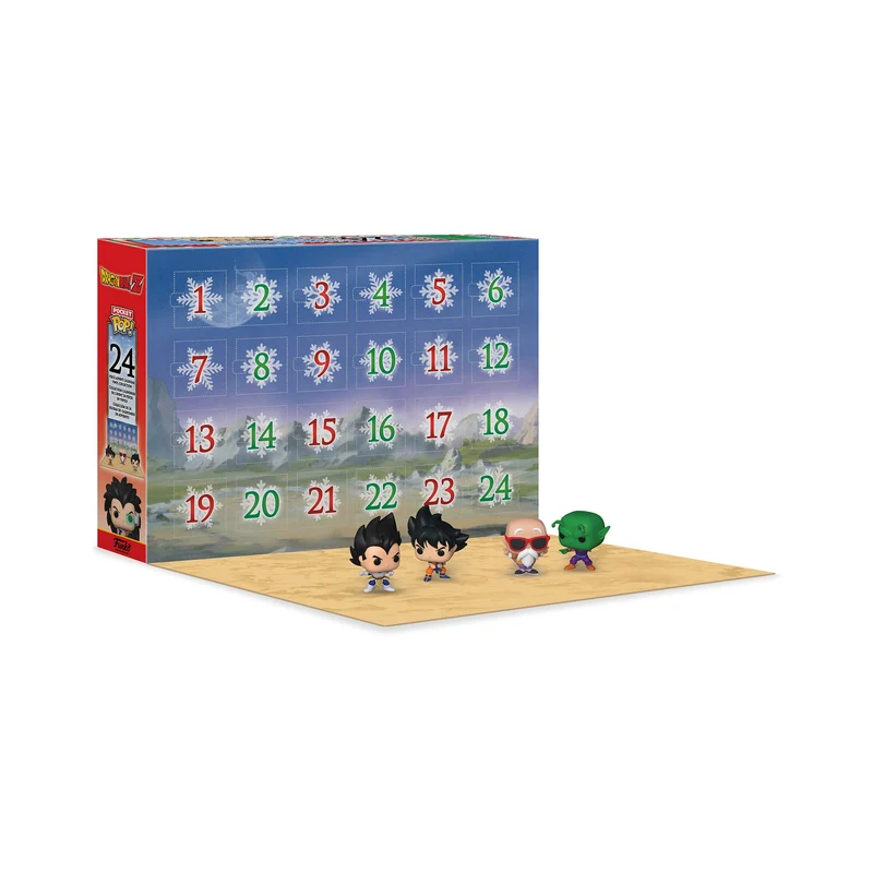 Funko Advent Calendar: Dragon Ball Z - Goku - 24 Giorni di Sorprese - Mini Figura in Vinile da Colleziones - Mystery Box - Idea Regalo - di Natale per Ragazze, Ragazzi e Bambini - Christmas Countdown