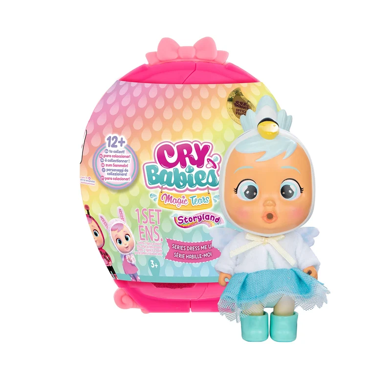 CRY BABIES MAGIC TEARS Storyland Dress Me Up, Mini Bambola Sorpresa che Piange Lacrime Vere con Vestiti Intercambiabili - Regalo Ottimo per Bambini +3 Anni