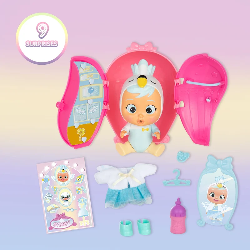 CRY BABIES MAGIC TEARS Storyland Dress Me Up, Mini Bambola Sorpresa che Piange Lacrime Vere con Vestiti Intercambiabili - Regalo Ottimo per Bambini +3 Anni