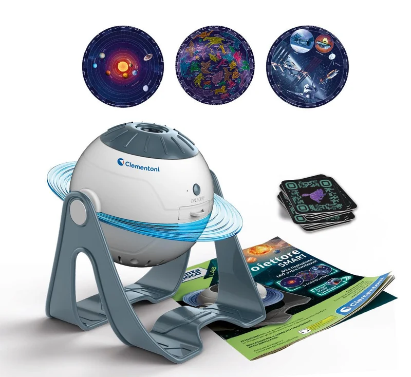Clementoni Scienza e Gioco Lab - Planetario Proiettore delle Stelle Animato 3D, Gioco Scientifico Bambini 8+ Anni, per Scoprire Sistema Solare e Costellazioni, Made in Italy, Lingua Italiana, 19338