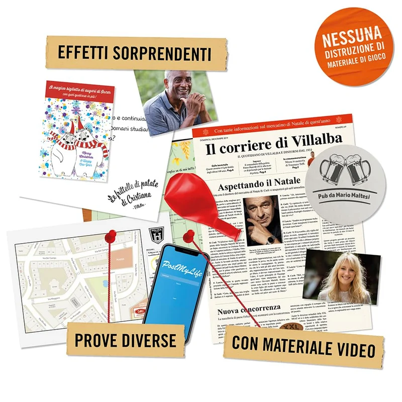 Hidden Games Luogo del Reato - Delitto sotto la neve - Italiana - gioco realistico della scena del crimine, gioco emozionante del detective, gioco della stanza di fuga