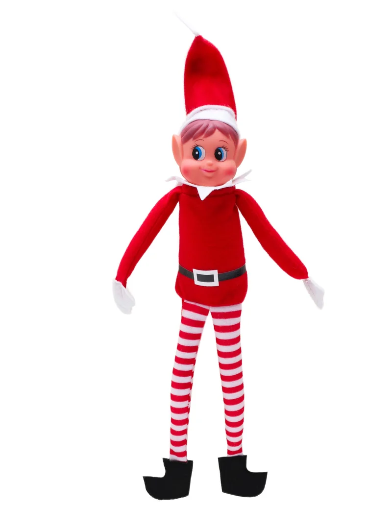 Toyland® Elves Behavin Badly 12 pollici ragazza elfo peluche con gambe lunghe, corpo morbido e testa in vinile - novità natalizie