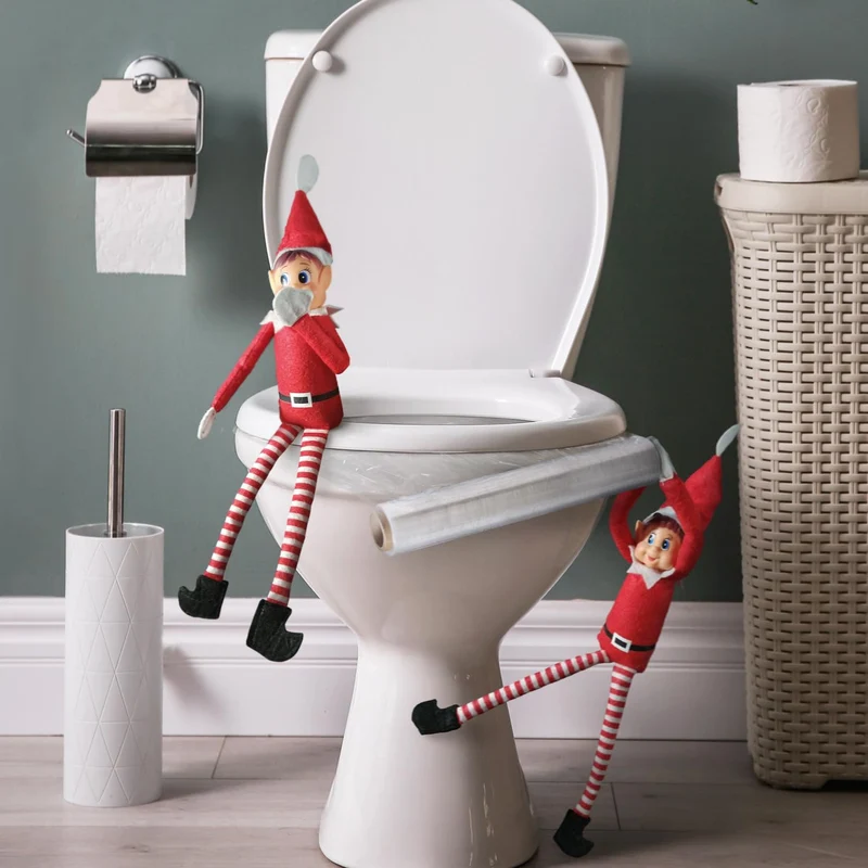 Toyland® Elves Behavin Badly 12 pollici ragazza elfo peluche con gambe lunghe, corpo morbido e testa in vinile - novità natalizie
