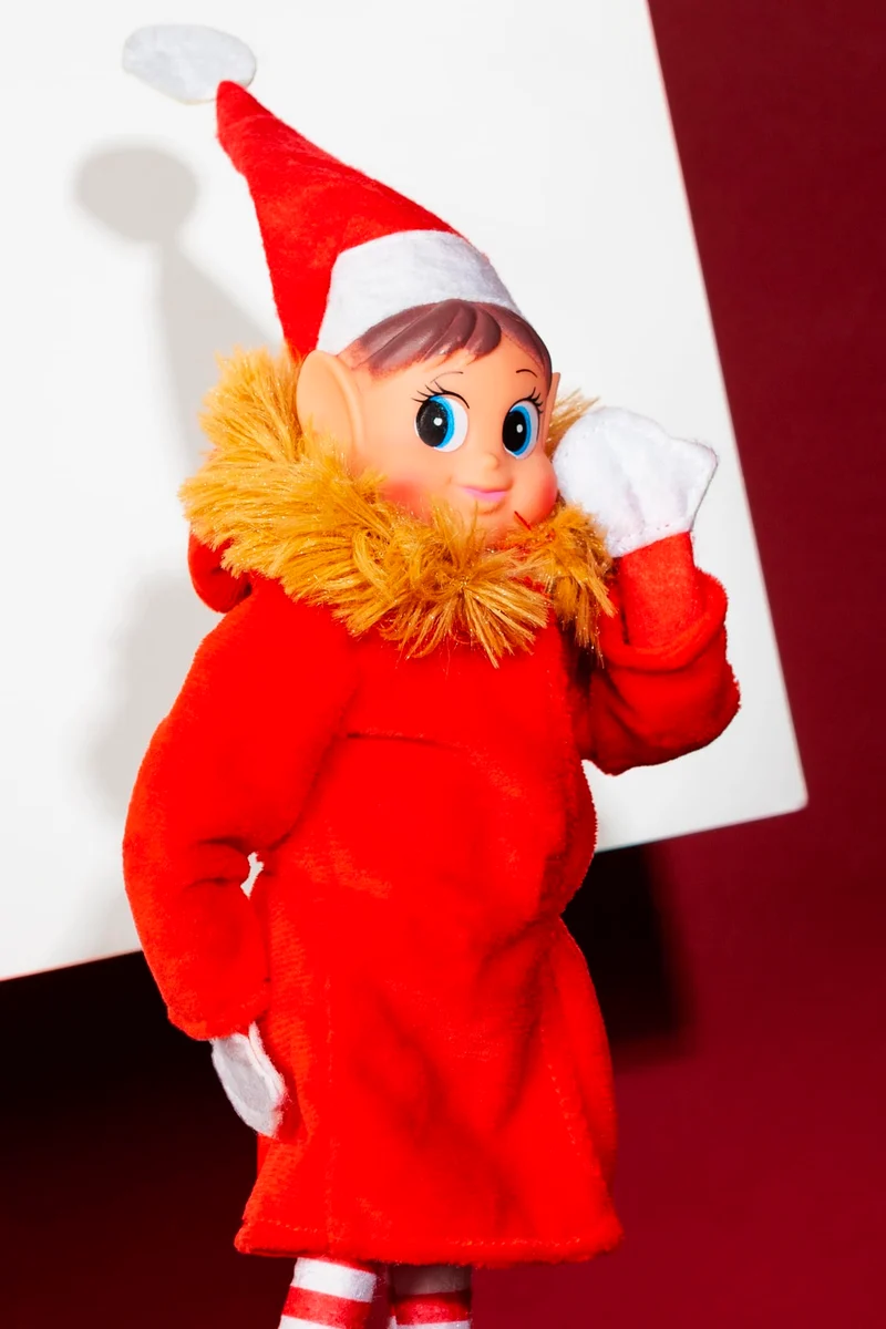 Toyland® Elves Behavin Badly 12 pollici ragazza elfo peluche con gambe lunghe, corpo morbido e testa in vinile - novità natalizie