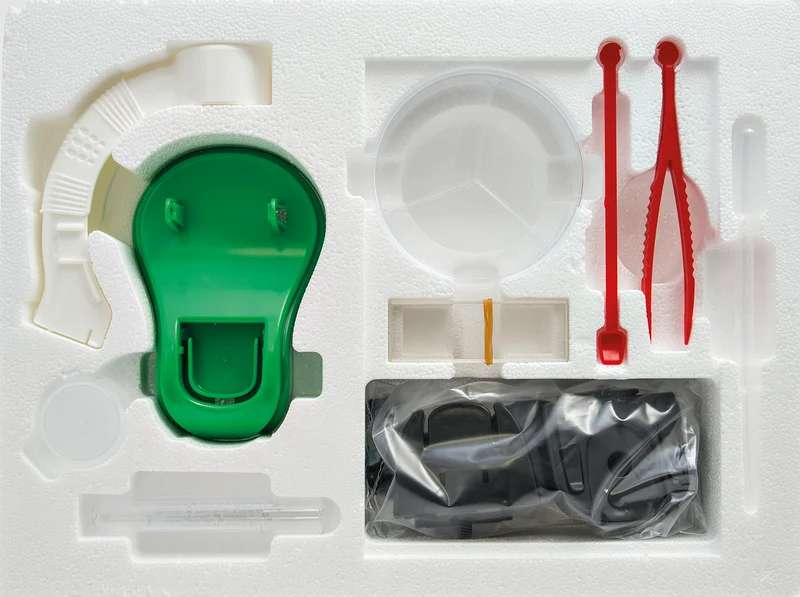 Clementoni - 19347 - Scienza E Gioco Lab - Il Mio Primo Microscopio - Laboratorio Microscopio Ottico 150X, Esperimenti Scientifici per Bambini dagli 8 Anni (Gioco in Italiano), Made in Italy
