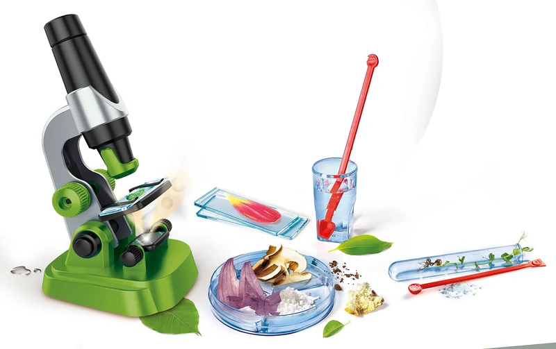 Clementoni - 19347 - Scienza E Gioco Lab - Il Mio Primo Microscopio - Laboratorio Microscopio Ottico 150X, Esperimenti Scientifici per Bambini dagli 8 Anni (Gioco in Italiano), Made in Italy