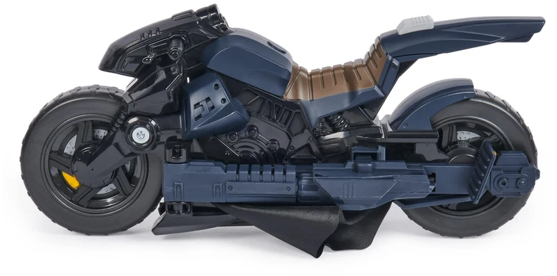 DC Comics, Veicolo Batman Adventures 2 in 1, Batcycle Trasformabile, Macchina Batman Compatibile con Tutte Le Action Figure Batman, Batmobile Trasformabile, Giochi per Bambini e Bambine, 4+ Anni