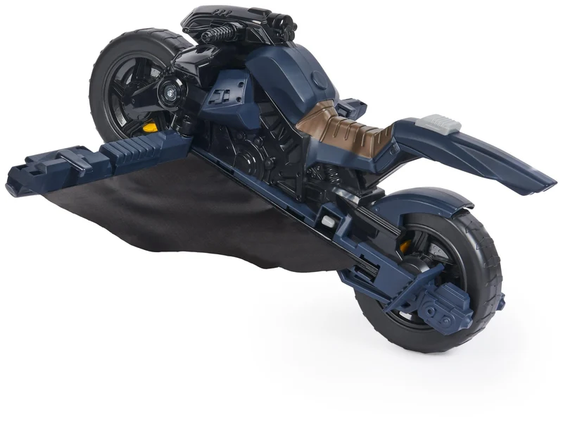 DC Comics, Veicolo Batman Adventures 2 in 1, Batcycle Trasformabile, Macchina Batman Compatibile con Tutte Le Action Figure Batman, Batmobile Trasformabile, Giochi per Bambini e Bambine, 4+ Anni