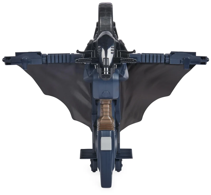 DC Comics, Veicolo Batman Adventures 2 in 1, Batcycle Trasformabile, Macchina Batman Compatibile con Tutte Le Action Figure Batman, Batmobile Trasformabile, Giochi per Bambini e Bambine, 4+ Anni