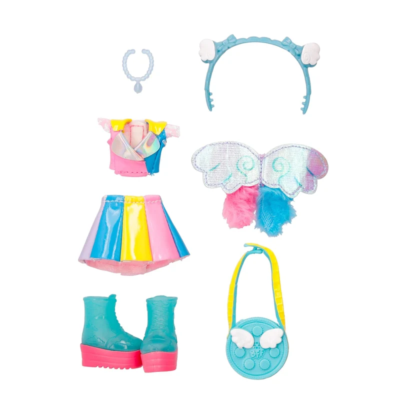 BFF BY CRY BABIES Jenna - Collezionabile Bambola Fashion con lunghi Capelli, vestiti in tessuto e 9 accessori-Giocattolo Ottimo per Bambine e Bambini +5 Anni