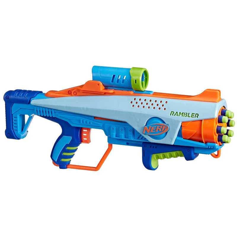 Nerf Elite Junior JR Rookie Pack, blaster facile da usare, 32 dardi Nerf Elite, 4 bersagli