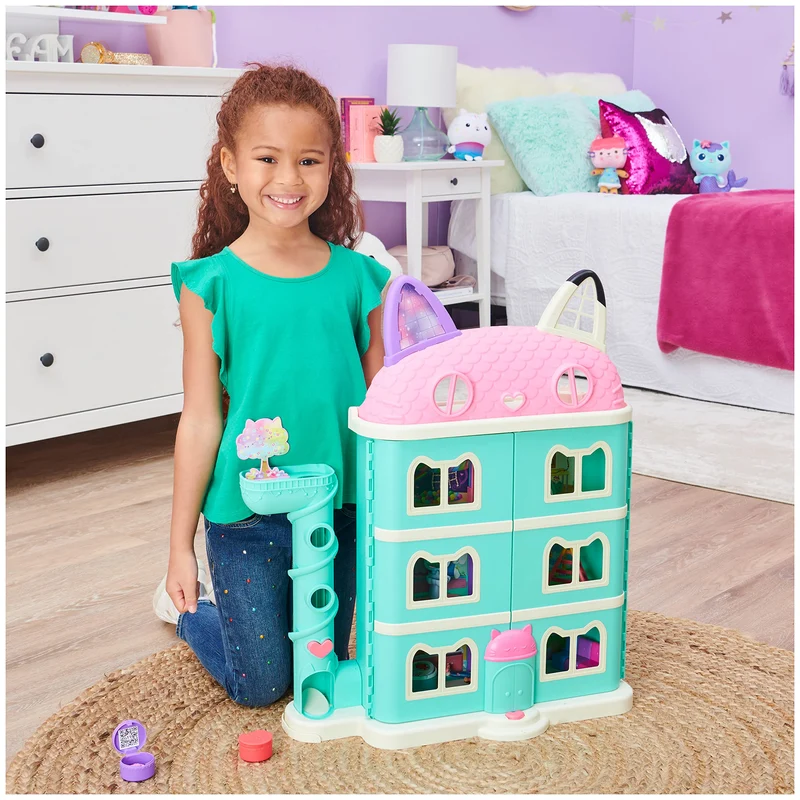 Gabby's Dollhouse, Playset casa delle bambole di Gabby, set con luci e suoni, giochi per bambini dai 3 anni in su