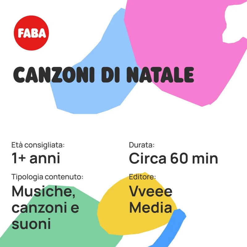 FABA Personaggio Sonoro Canzoni di Natale - Canzoncine - Giocattolo, Contenuti Educativi, Versione Italiana, Bambini 4+ anni