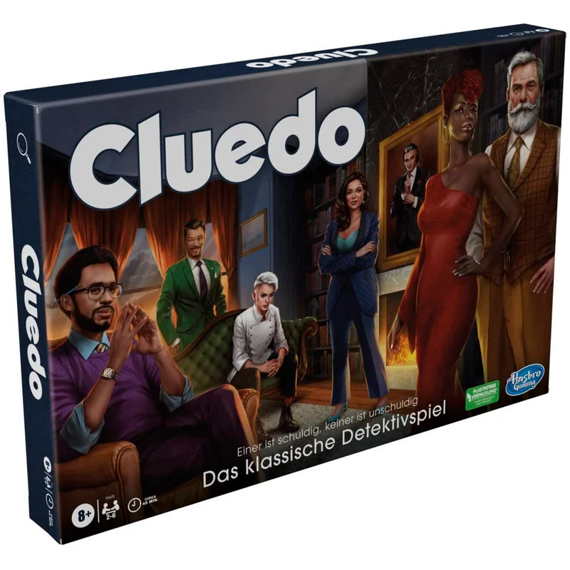 Hasbro Gaming Cluedo - Gioco da tavolo per bambini a partire dagli 8 anni in su, Cluedo ridisegnato per 2-6 giocatori, gioco detective, gioco di famiglia per bambini e adulti