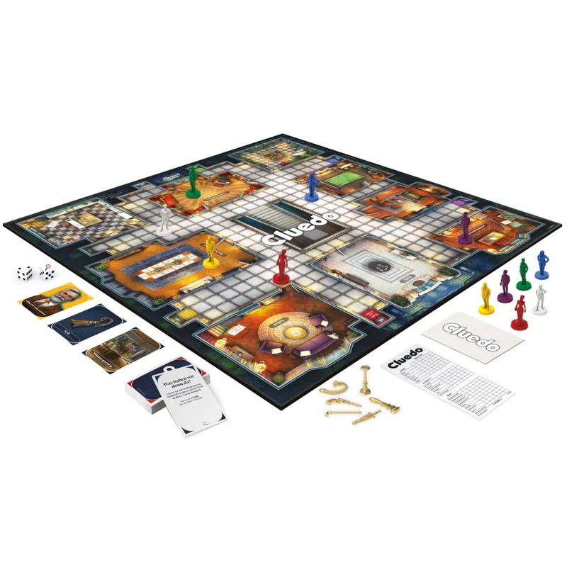 Hasbro Gaming Cluedo - Gioco da tavolo per bambini a partire dagli 8 anni in su, Cluedo ridisegnato per 2-6 giocatori, gioco detective, gioco di famiglia per bambini e adulti