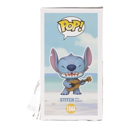 Funko Pop! Disney: Stitch With Ukulele - Disney: Lilo & Stitch - Figura in Vinile da Collezione - Idea Regalo - Merchandising Ufficiale - Giocattoli per Bambini e Adulti - Movies Fans