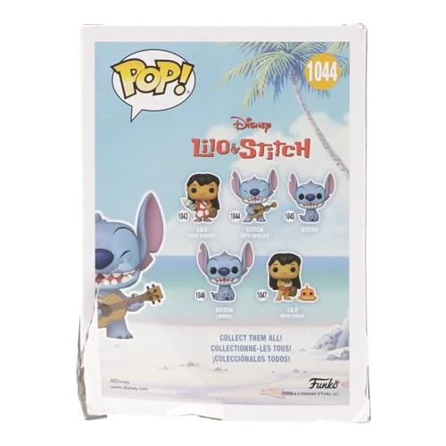 Funko Pop! Disney: Stitch With Ukulele - Disney: Lilo & Stitch - Figura in Vinile da Collezione - Idea Regalo - Merchandising Ufficiale - Giocattoli per Bambini e Adulti - Movies Fans