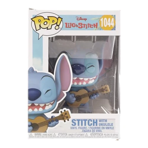 Funko Pop! Disney: Stitch With Ukulele - Disney: Lilo & Stitch - Figura in Vinile da Collezione - Idea Regalo - Merchandising Ufficiale - Giocattoli per Bambini e Adulti - Movies Fans