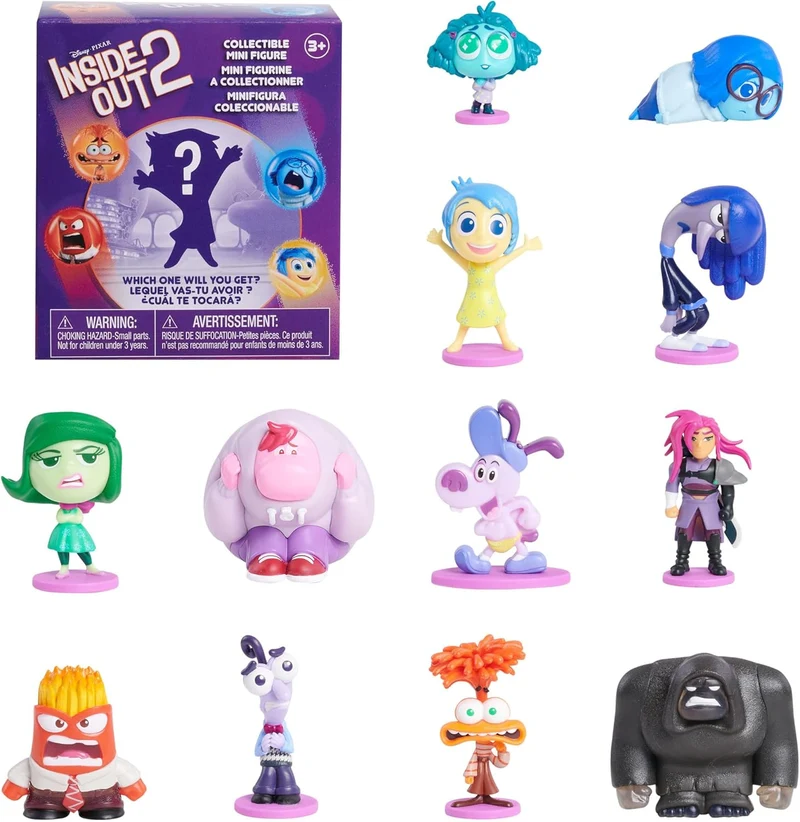 Disney Doorables Inside Out 2 Collection Peek, 9 personaggi collezionabili esclusivi da 3,8 cm, giocattoli per bambini dai 5 anni in su di Just Play