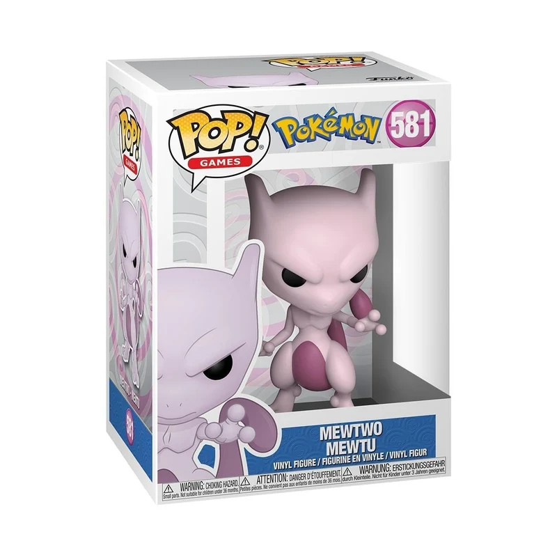 Funko POP! Games: Pokemon - Mewtwo - Figura in Vinile da Collezione - Idea Regalo - Merchandising Ufficiale - Giocattoli per Bambini e Adulti - Video Games Fans - Figura per i Collezionisti