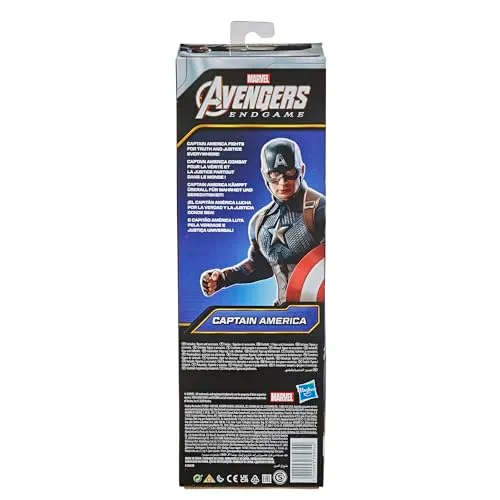 Avengers - Captain America (Action figure Titan Hero da 30 cm, per bambini dai 4 anni in su)