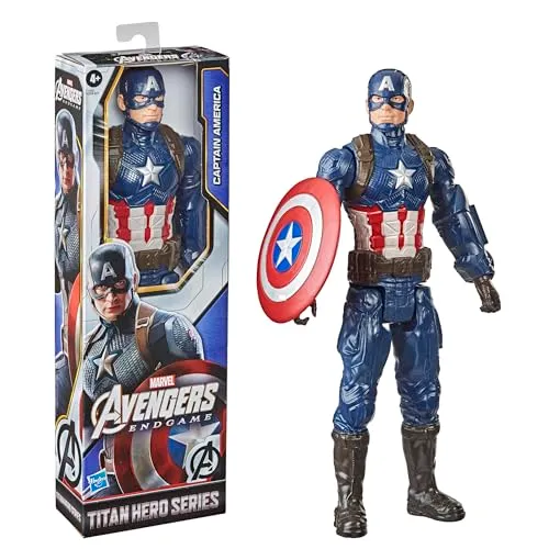 Avengers - Captain America (Action figure Titan Hero da 30 cm, per bambini dai 4 anni in su)