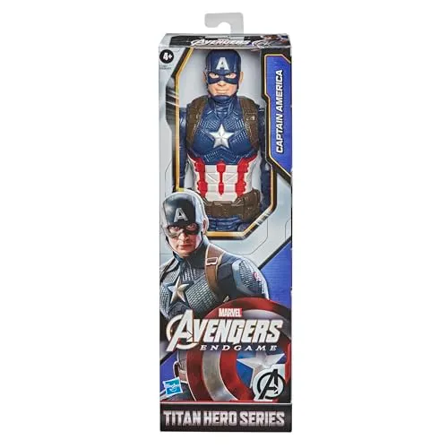 Avengers - Captain America (Action figure Titan Hero da 30 cm, per bambini dai 4 anni in su)