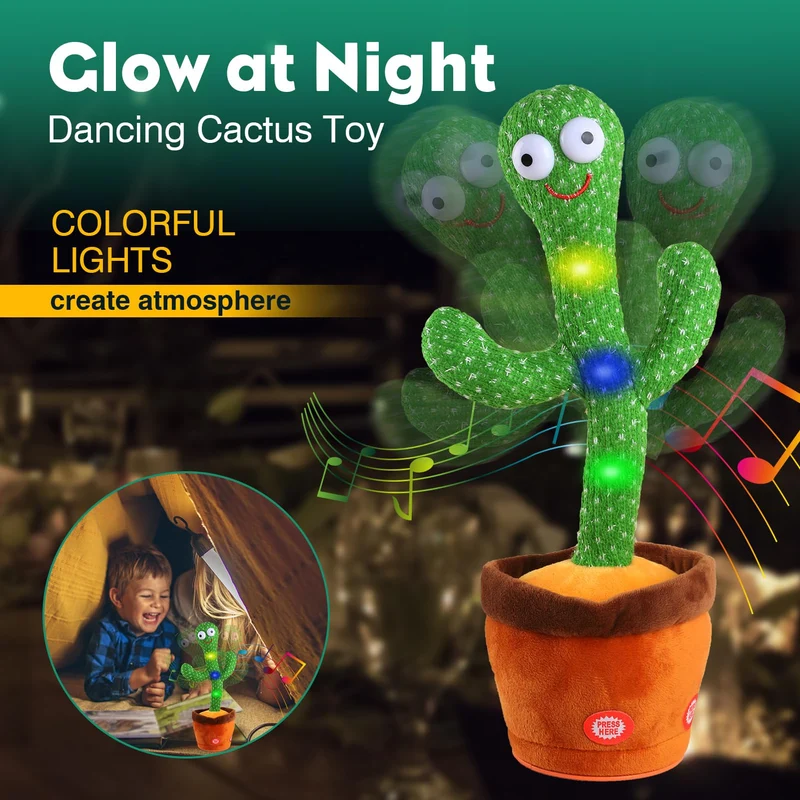 Giocattoli Bambino Cactus Ballerino Ripete Balla Parlante Danzante Funny Talking Che Ripete Quello Che Dici Peluche Cactus Parlante Interattivo Bambina Ragazzo Natalizi Per Bambini Con 120 Canzoni