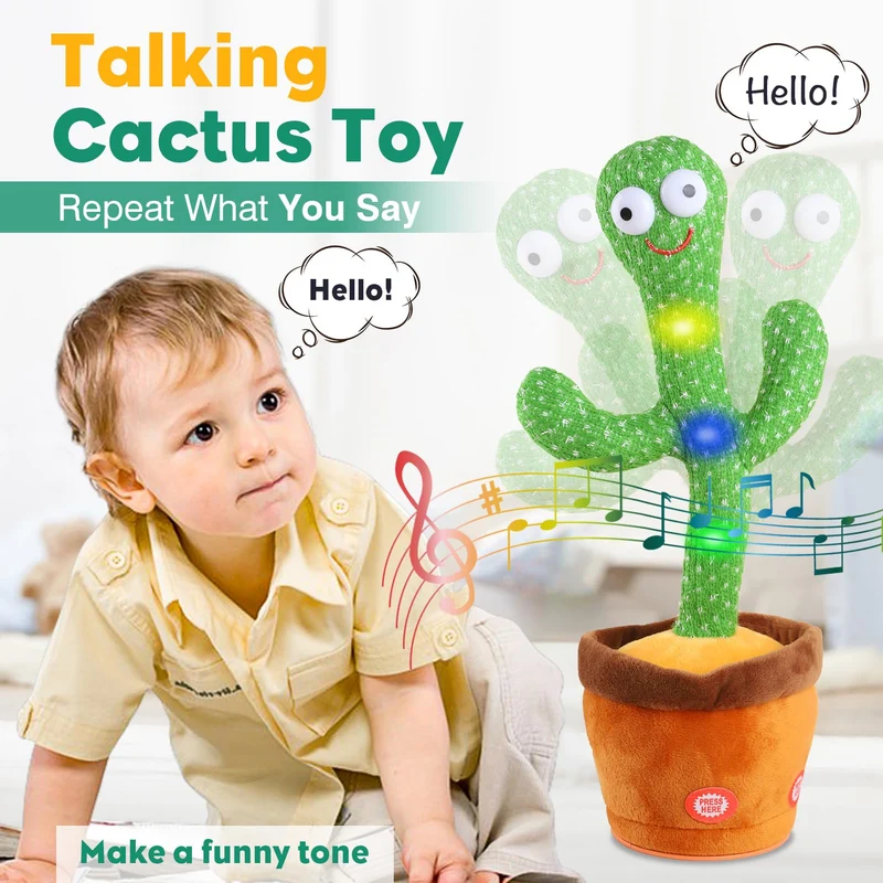 Giocattoli Bambino Cactus Ballerino Ripete Balla Parlante Danzante Funny Talking Che Ripete Quello Che Dici Peluche Cactus Parlante Interattivo Bambina Ragazzo Natalizi Per Bambini Con 120 Canzoni