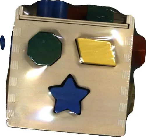 Melissa & Doug Cubo Incastri con Forme Geometriche, legno, Giochi bambini 2 anni Montessori, Regalo Giocattoli 3 - 4 anni