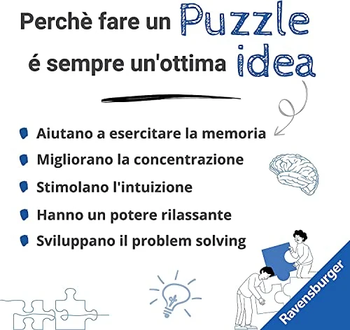 Ravensburger - Puzzle Disney Stitch per Adulti, 500 Pezzi, Collezione Circolare, Idea Regalo per Lei o Lui, Forma Rotonda 52x52cm