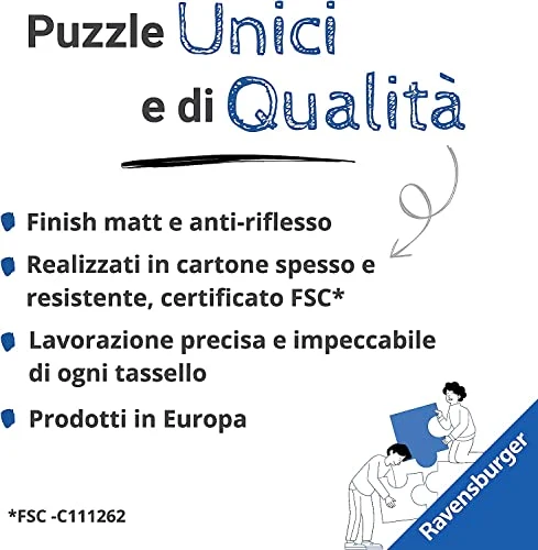 Ravensburger - Puzzle Disney Stitch per Adulti, 500 Pezzi, Collezione Circolare, Idea Regalo per Lei o Lui, Forma Rotonda 52x52cm