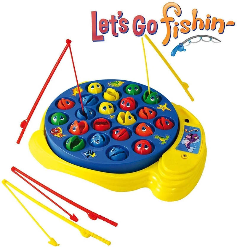 Goliath Let's Go Fishin', Gioco Orginale della Pesca, dai 3 Anni, Gioco d'Azione con Pesci e Canna da Pesca, Giochi per Bambini da Regalare