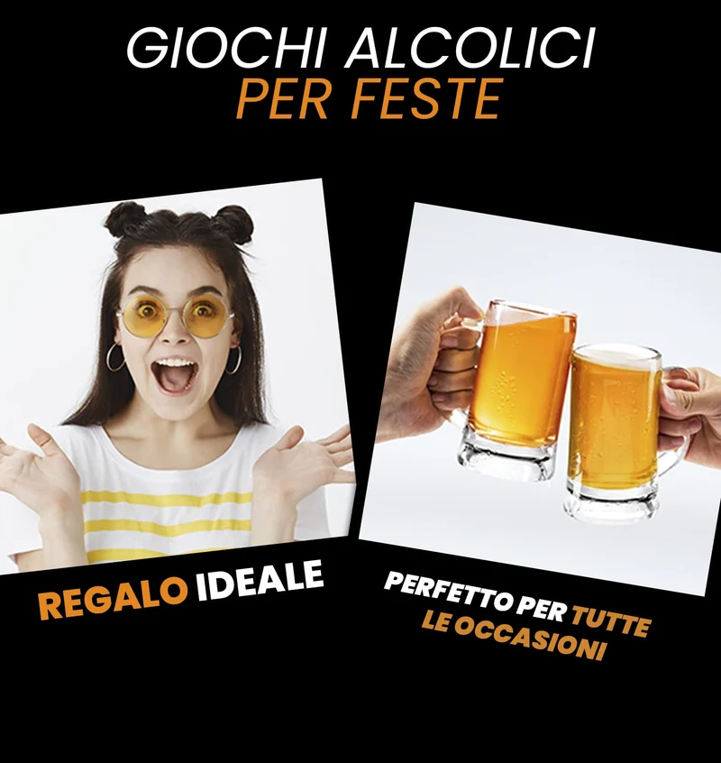 GLOP Game - Giochi da Tavolo Adulti Alcolici di Carte per Bere - Drinking Game - Regali Simpatici e Divertenti - Idee Regalo per Lei e Lui, per Natale, Amica, Amiche