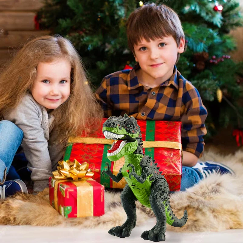 HYAKIDS T Rex Dinosauro Giocattolo con Acqua Spray, Giochi Dinosauri per Bambini 3 4 5 6 Anni, Tyrannosaurus Rex, Cammina, Luci e Suoni, Dinosauro Gigante Regalo per Ragazzi Ragazze