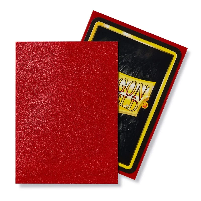 Dragon Shield ART11037 Matte Standard Size Sleeves 100pk-Ruby, Multicoloured